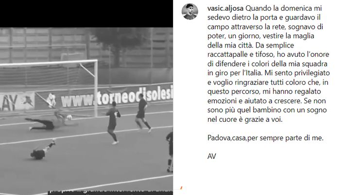 Palermo, Vasic saluta Padova: “Casa e parte di me. Da raccattapalle a privilegiato” Palermo