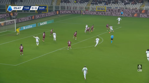 Torino-Roma 0-2, l’analisi dei gol: Tameze sbaglia l’intervento difensivo- immagine 2