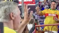 Come ai vecchi tempi: Ancelotti ritrova Ronaldo il Fenomeno al Carnevale brasiliano