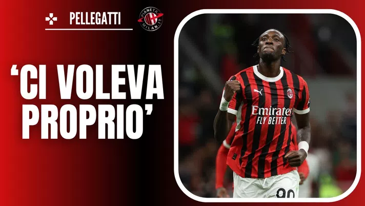 esultanza gol Abraham AC Milan Milan-Venezia 4-0 Serie A 2024-2025