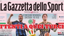 PRIMA PAGINA GAZZETTA DELLO SPORT OGGI: “Chi deciderà Inter-Juve”