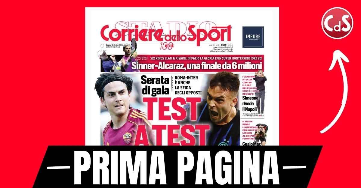 Prima pagina Corriere dello Sport: “Guaio Milan, Pulisic torna a novembre. Fiorentina, sorpresa Kean” Prima pagina Corriere dello Sport: “Guaio Milan, Pulisic torna a novembre. Fiorentina, sorpresa Kean”