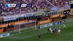 VIDEO Inter-Roma 0-1, giallorossi in vantaggio a San Siro! Tap-in vincente di Soulé