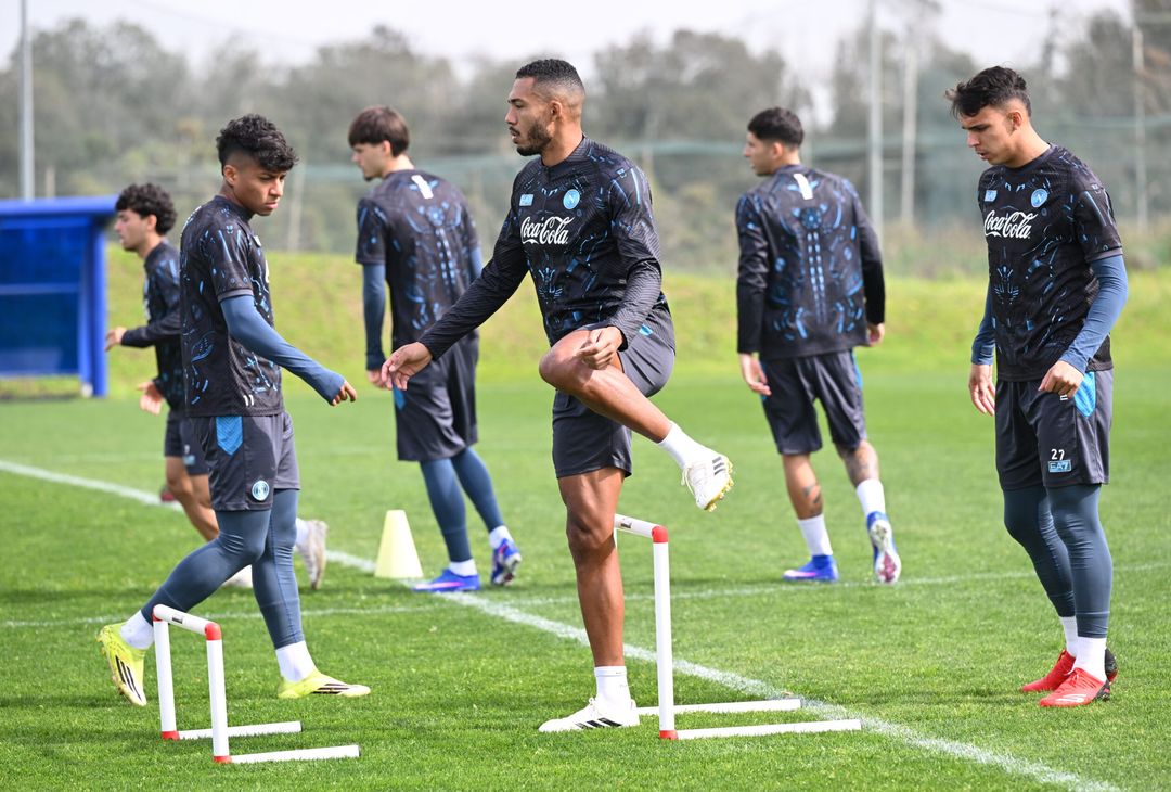 Le immagini dell'allenamento degli azzurri a Castel Volturno