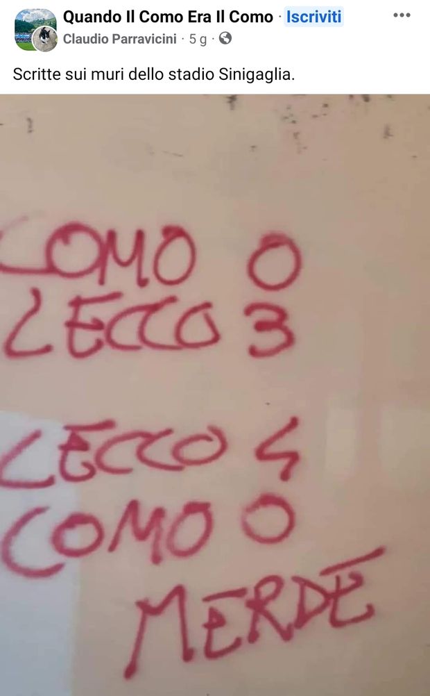 Derby ma senza ossessioni: il direttore comasco Sallusti tende la mano al Lecco…- immagine 2