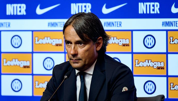 Simone Inzaghi Inter conferenza stampa