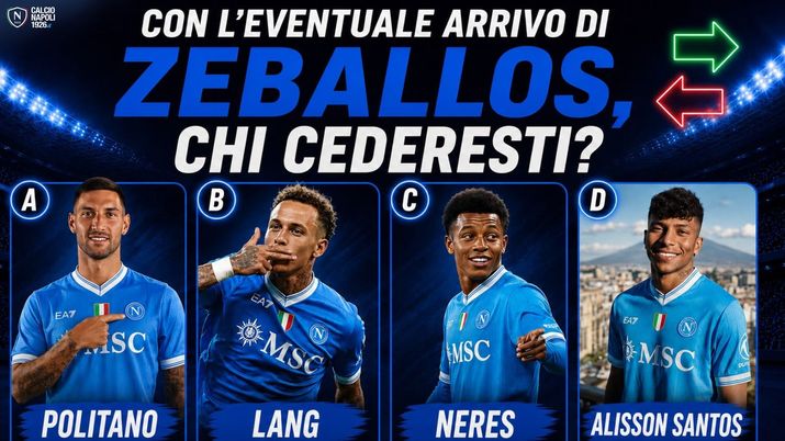 SONDAGGIO Con l’eventuale arrivo di Zeballos, chi cederesti? SONDAGGIO Con l’eventuale arrivo di Zeballos, chi cederesti? - immagine 1
