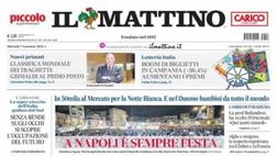 PRIMA PAGINA IL MATTINO OGGI: “La giostra dei gol”
