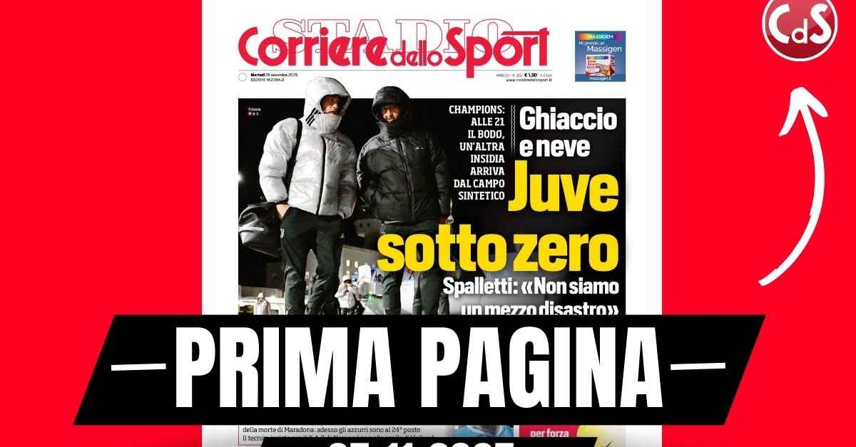 prima pagina corriere dello sport ghiaccio e neve juve sotto zero spalletti non siamo un mezzo disastro da Pianetamilan.it prima pagina corriere dello sport ghiaccio e neve juve sotto zero spalletti non siamo un mezzo disastro