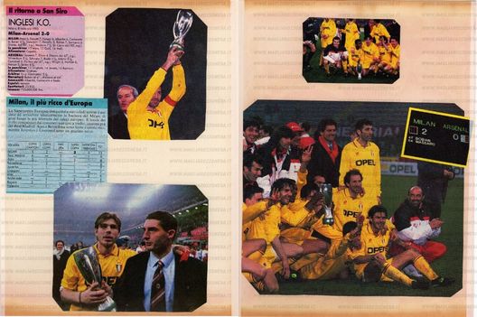 Milan-Arsenal 2-0 dell’8 febbraio 1995: la prima storica vittoria in Europa con la maglia gialla- immagine 8
