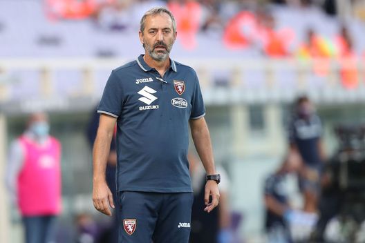 FLORENCE, ITALY - SEPTEMBER 19: Marco Giampaolo manager of Torino FC looks on during the Serie A match between ACF Fiorentina and Torino FC at Stadio Artemio Franchi on September 19, 2020 in Florence, Italy. (Photo by Gabriele Maltinti/Getty Images)
