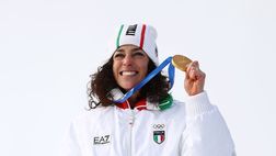 Federica Brignone a San Siro per assistere a Milan-Inter: “Mi tremano le gambe”