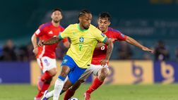 Spavento in Brasile-Cile: Joao Pedro vomita in campo dopo un duro scontro