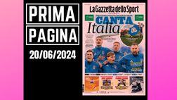 Prima pagina Gazzetta dello Sport: Europei, canta Italia