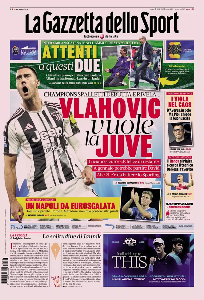 Gazzetta Dello Sport 15 Giugno 1961 – Italia-Argentina Firenze – Sivori Lojacono