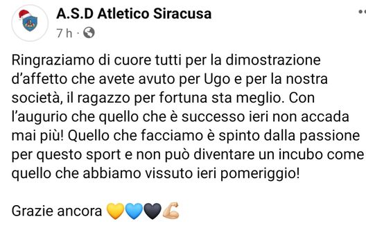 Dilettanti, calcio al volto al derby di Siracusa: sangue, ambulanza e tragedia sfiorata…- immagine 2