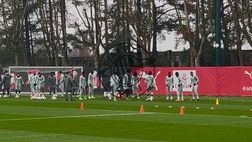 VIDEO – Milan-Stella Rossa, torello in allenamento a Milanello