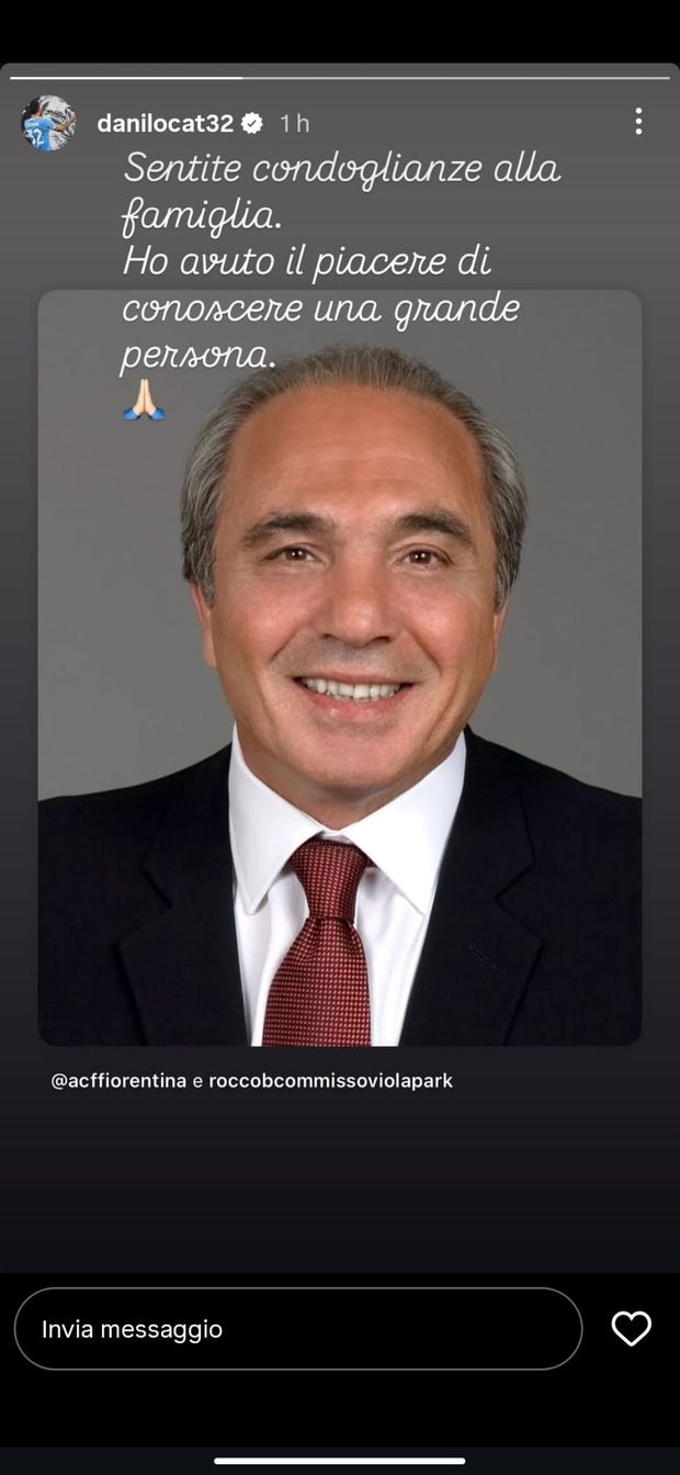 Morte Commisso, Cataldi si unisce al cordoglio: “Grande persona” – FOTO- immagine 2