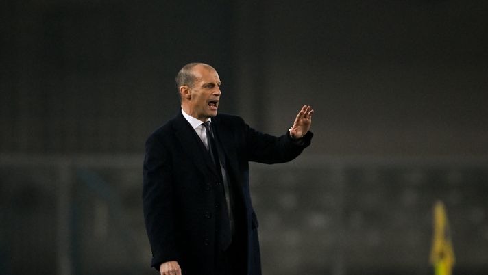 VERONA, ITALY - FEBRUARY 17: Massimiliano Allegri of Juventus during the Serie A TIM match between Hellas Verona FC and Juventus - Serie A TIM at Stadio Marcantonio Bentegodi on February 17, 2024 in Verona, Italy. (Photo by Daniele Badolato - Juventus FC/Juventus FC via Getty Images) Allegri