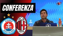 Slovan Bratislava-Milan – Fonseca: “Turnover? Non so. Identità e atteggiamento…” | PM