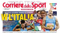 PRIMA PAGINA CORRIERE DELLO SPORT OGGI: “Frattesi, si va”