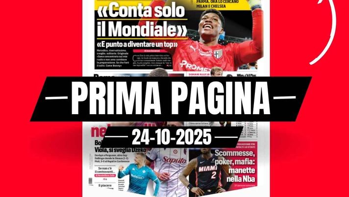 Prima pagina Corriere dello Sport: 'Milan, c'è il Pisa. Leao con Gimenez' Prima pagina Corriere dello Sport: 'Milan, c'è il Pisa. Leao con Gimenez'