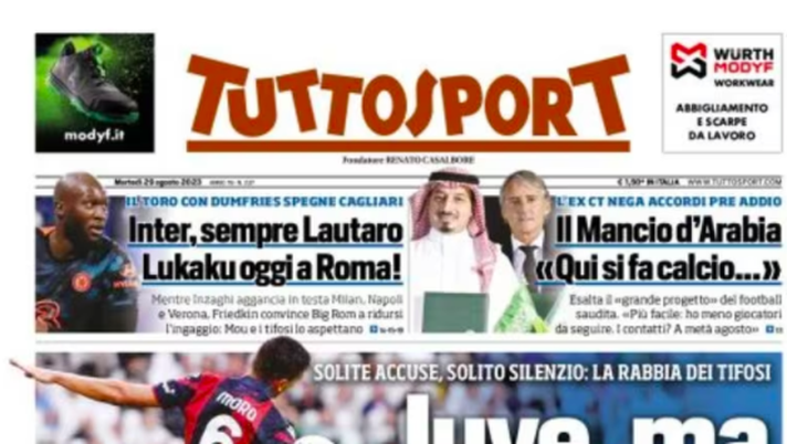 Il “singolare” titolo di Tuttosport: “Juve, ti fai dire che rubi?” - immagine 1