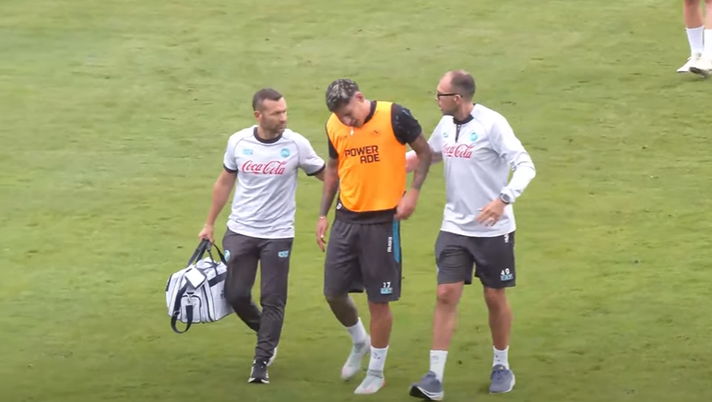 Ansia per Olivera, infortunio durante l’allenamento: costretto ad uscire in lacrime - immagine 1