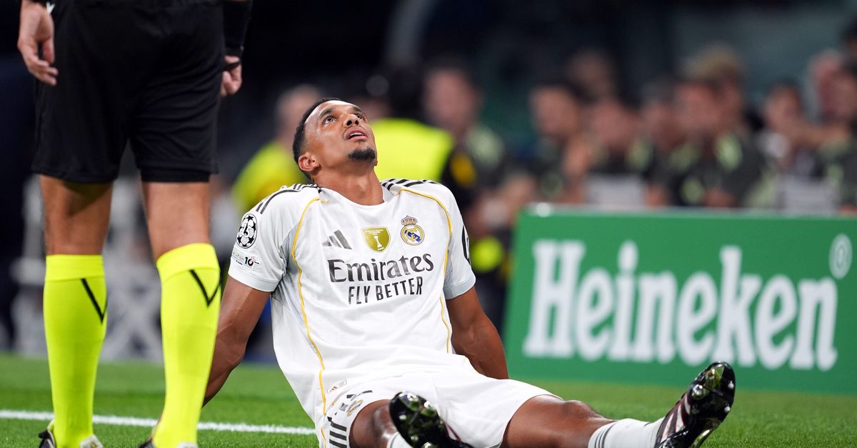 Tegola Real: lesione per Alexander Arnold. Lungo stop, salterà la Juve