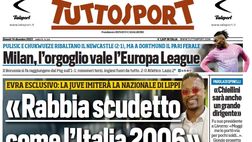 LA PRIMA PAGINA di TUTTOSPORT: “Scugnizzo, capitano, bandiera: addio Juliano, re di Napoli”
