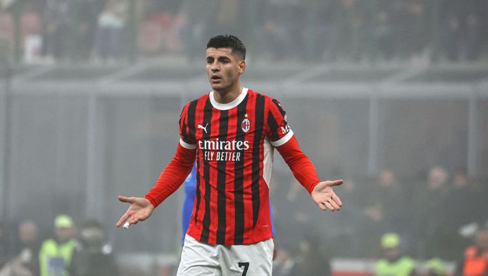 Morata non ha mai segnato contro il Sassuolo nella sua carriera... (Foto di Giuseppe Cottini/AC Milan via Getty Images) Morata non ha mai segnato contro il Sassuolo nella sua carriera...