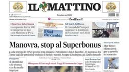 LA PRIMA PAGINA DE IL MATTINO: “Napoli, la Champions in Barca”