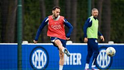 VIDEO / Calhanoglu torna ad allenarsi con i compagni: le immagini da Appiano