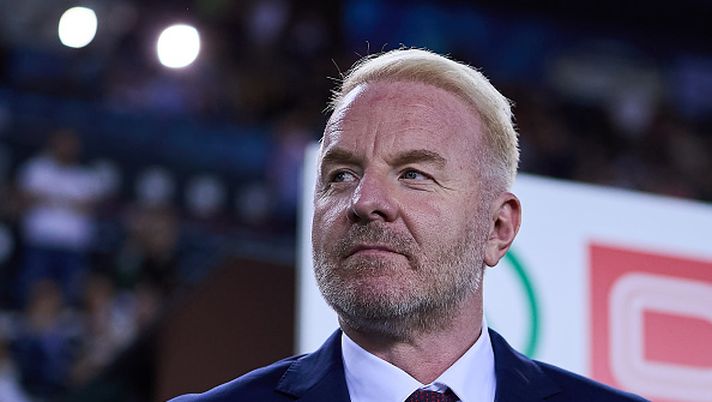 UDINE, ITALY - SEPTEMBER 20: Igli Tare, Sporting director of AC Milan looks on prior to the Serie A match between Udinese Calcio and AC Milan at Stadio Friuli on September 20, 2025 in Udine, Italy. (Photo by Emmanuele Ciancaglini/Getty Images) Igli Tare