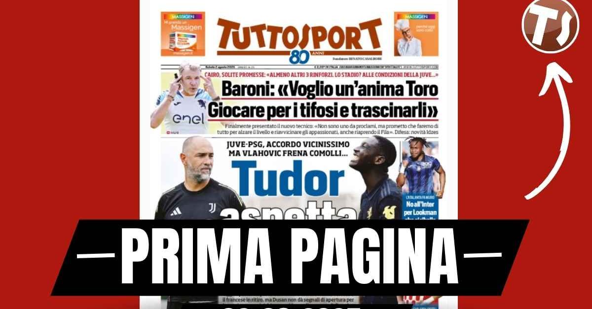 prima pagina tuttosport il caso lookman e il mercato in serie a