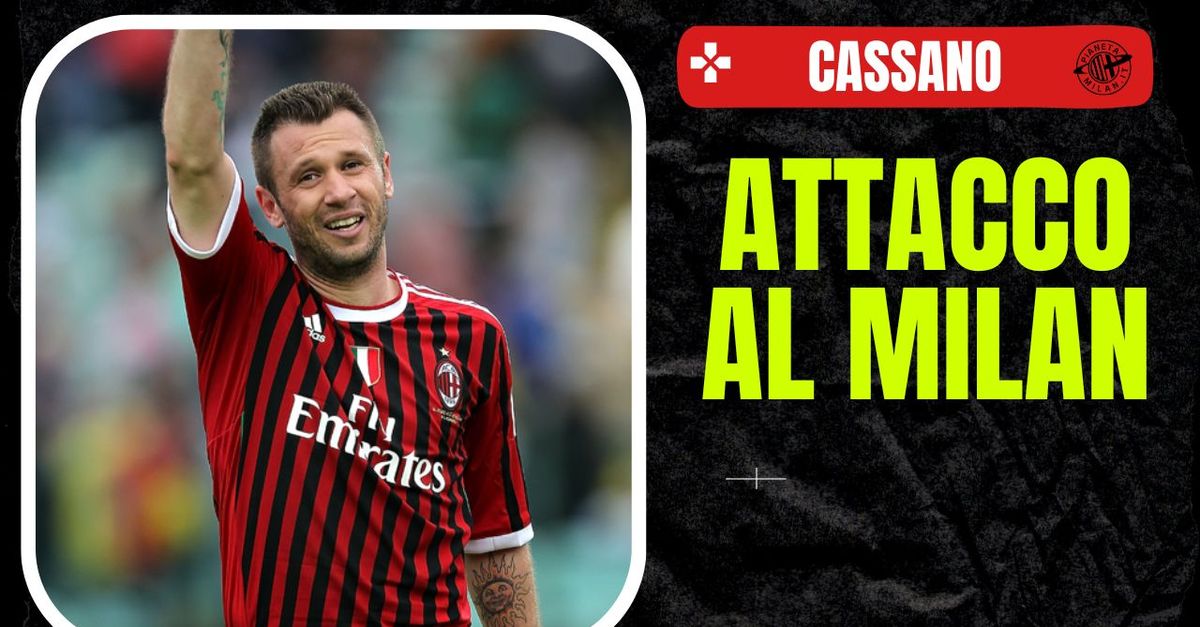 Cassano duro: “Feyenoord imbarazzante. Il Milan si deve vergognare”