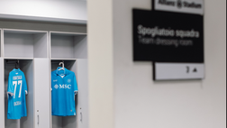 GALLERY Lo spogliatoio dell’Alianz stadium è pronto per accogliere gli azzurri