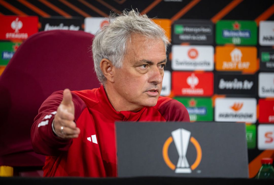 Roma-Sheriff, la conferenza stampa di Mourinho e Aouar – FOTO GALLERY - immagine 8