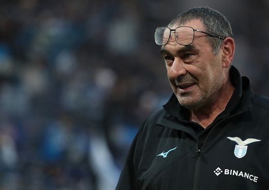 BERGAMO, ITALIA - 23 OTTOBRE: L'allenatore della SS Lazio Maurizio Sarri. (Photo by Emilio Andreoli/Getty Images) CHE LAZIO...
