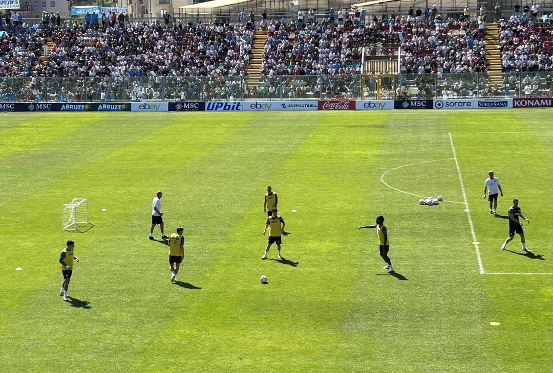 GALLERY Gli azzurri si sfidano in una partitella con le porte piccole- immagine 1