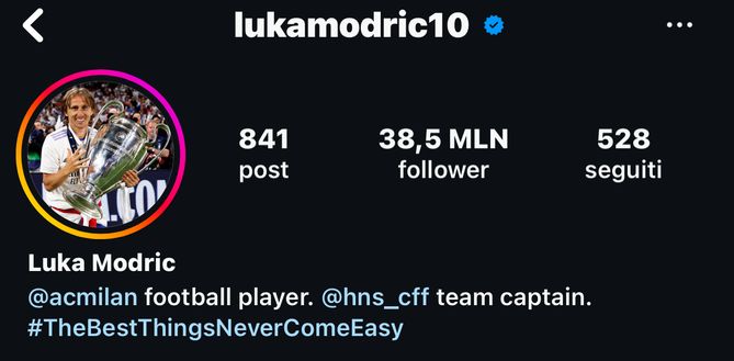 Modric Day Modric non ha ancora firmato con il Milan, ma cambia già la bio sui social- immagine 2
