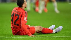 Bayern Monaco, prima diagnosi sull’infortunio di Musiala: starà fuori 4-5 mesi