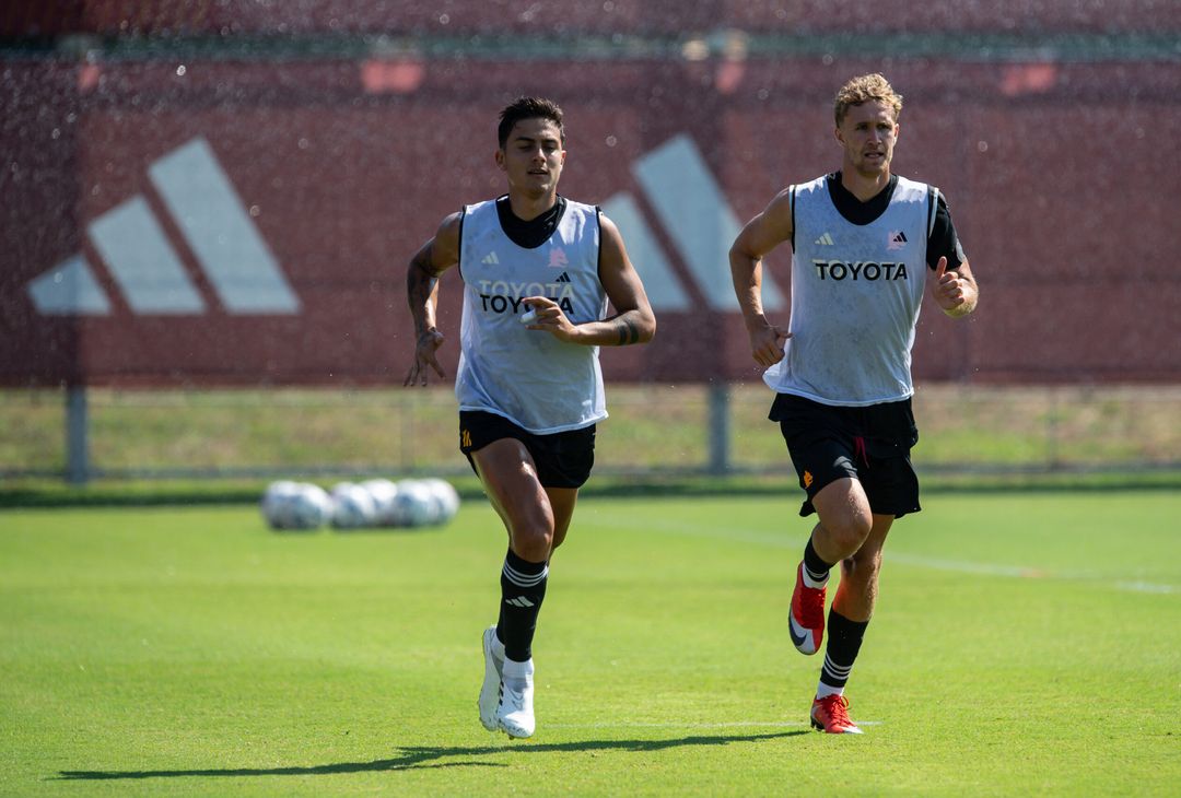 Roma, l’allenamento a tre giorni dall’esordio con la Salernitana – FOTO GALLERY - immagine 26