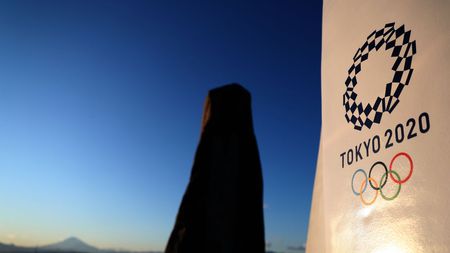 FUJISAWA, JAPAN - JANUARY 30: Tokyo 2020 signage is seen in Enoshima during the build up to the Tokyo 2020 Olympic Games on January 30, 2020 in Fujisawa, Kanagawa Prefecture, Japan. The venue will hold the sailing events. (Photo by Clive Rose/Getty Images)