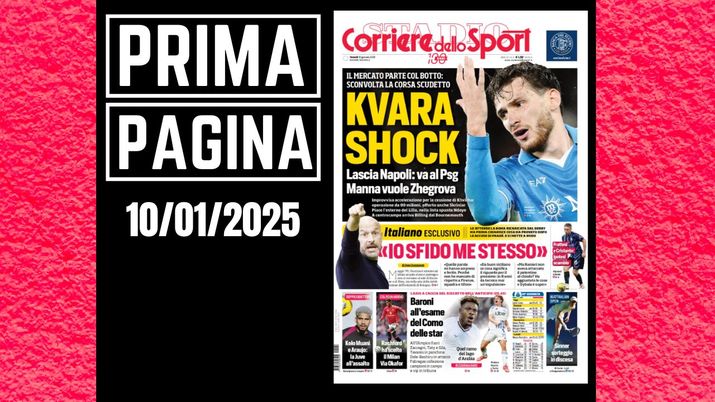 Prima pagina Corriere dello Sport: Rashford ha scelto il Milan. Via Okafor