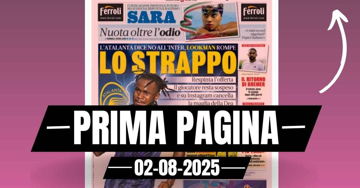 prima pagina gazzetta dello sport ecco athekame nuovo obiettivo per il milan