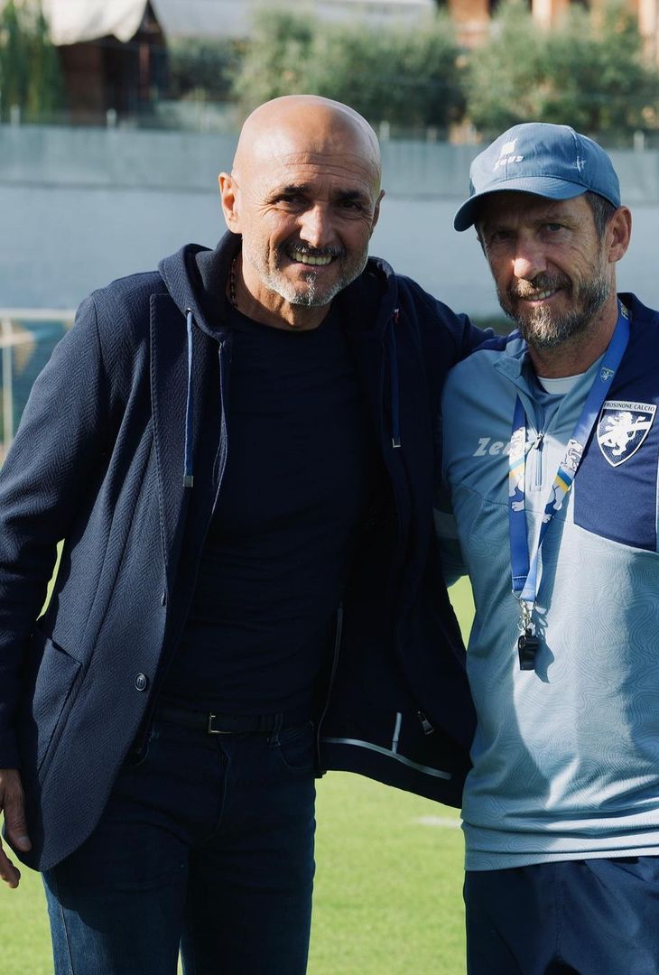 Il ct della Nazionale Luciano Spalletti ha assistito questo pomeriggio all’allenamento dei giallazzurri