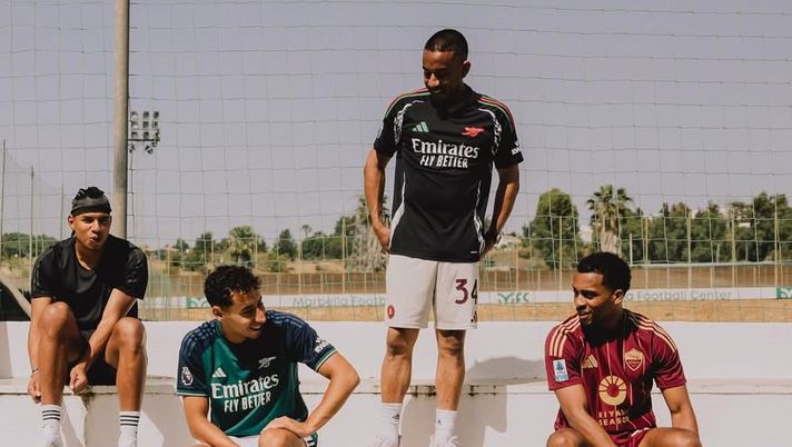 Salah-Eddine si allena con Timber: il romanista presta la maglia all’amico - immagine 1