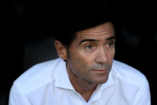 VALENCIA, SPAIN - AUGUST 20: Head coach Marcelino Garcia Toral of Valencia CF looks on during the La Liga match between Valencia CF and Club Atletico de Madrid at Estadio Mestalla on August 20, 2018 in Valencia, Spain. (Photo by David Ramos/Getty Images) Villareal