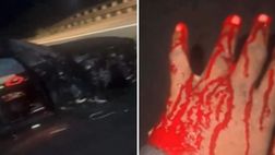 VIDEO / Auto distrutta e mano insaguinata: Boniface, che spavento!